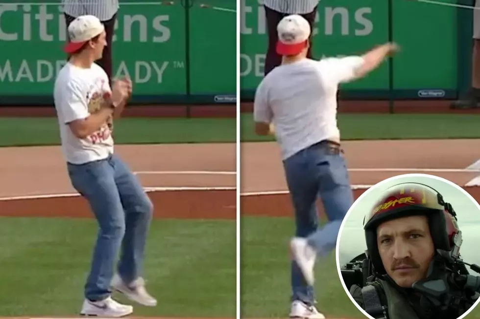 Watch ‘Top Gun: Maverick’ Star Miles Teller Throw Out First Pitch at a Phillies Game [VIDEO]