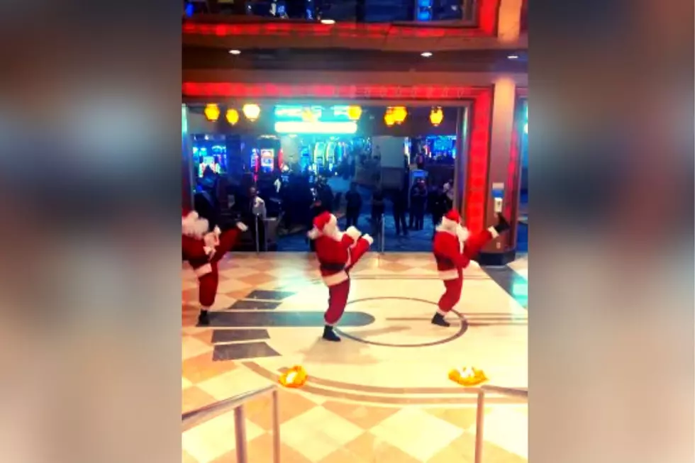 Dancing Santas Popping Up at Casino in Atlantic City, NJ