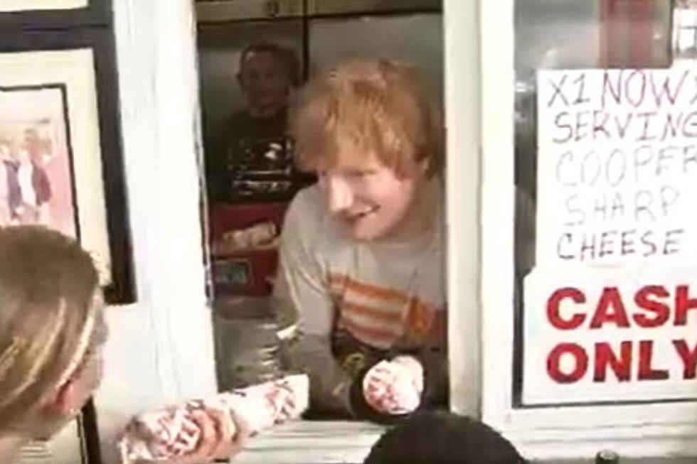 WATCH: Ed Sheeran Cooks and Serves at Popular Philly, PA Cheesesteak Shop