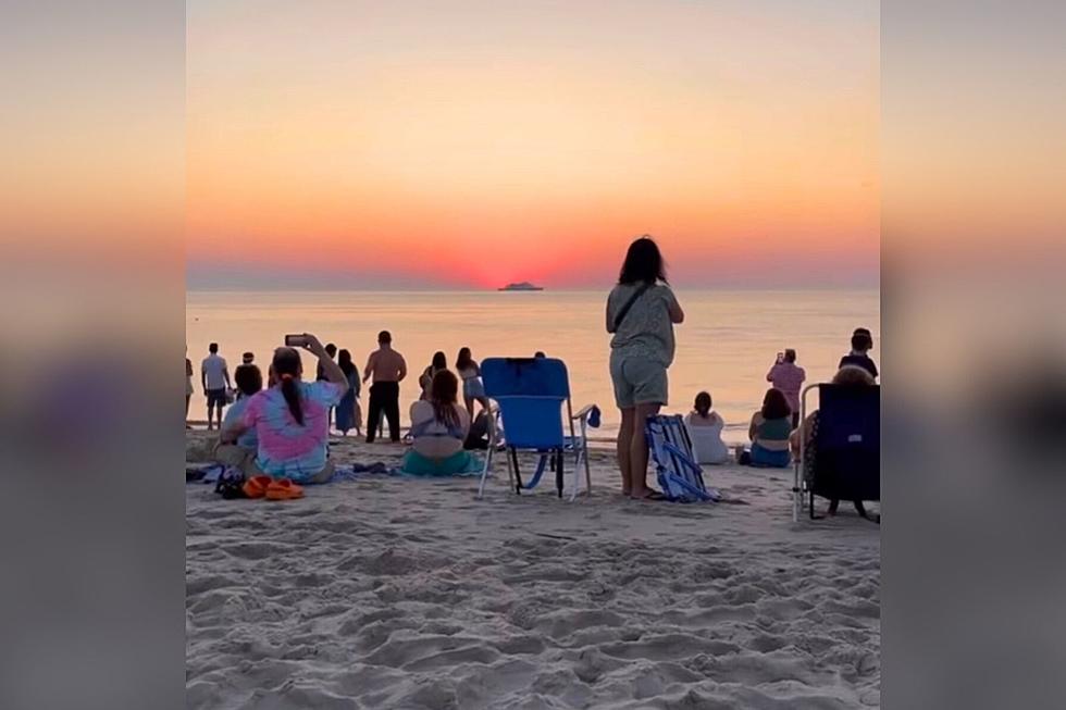 Cape May, NJ Beachgoers Boo Ship Blocking Last Sunset of Labor Day Weekend