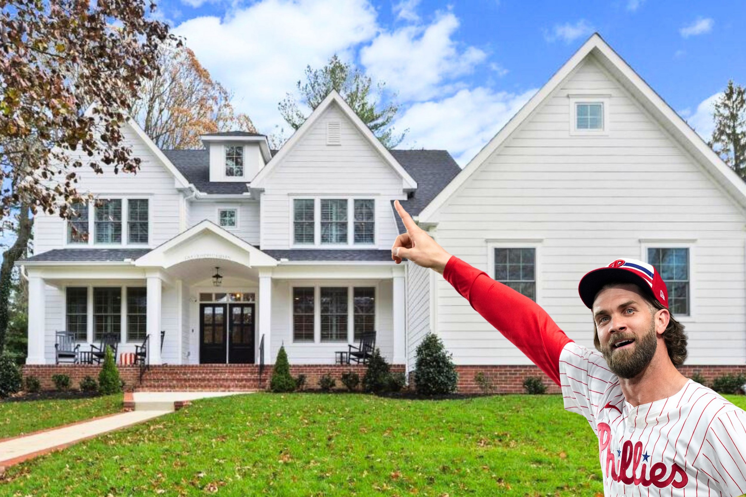 Bryce Harper's $2.1 Million Modern Farmhouse in S. Jersey