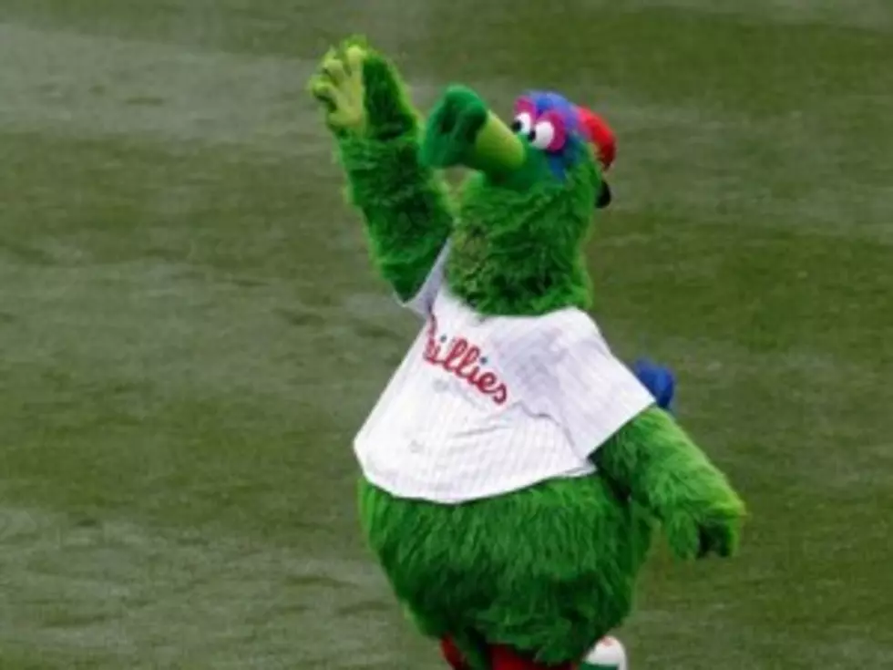 Phillie Phanatic has a Message for Ocean City Baseball Team