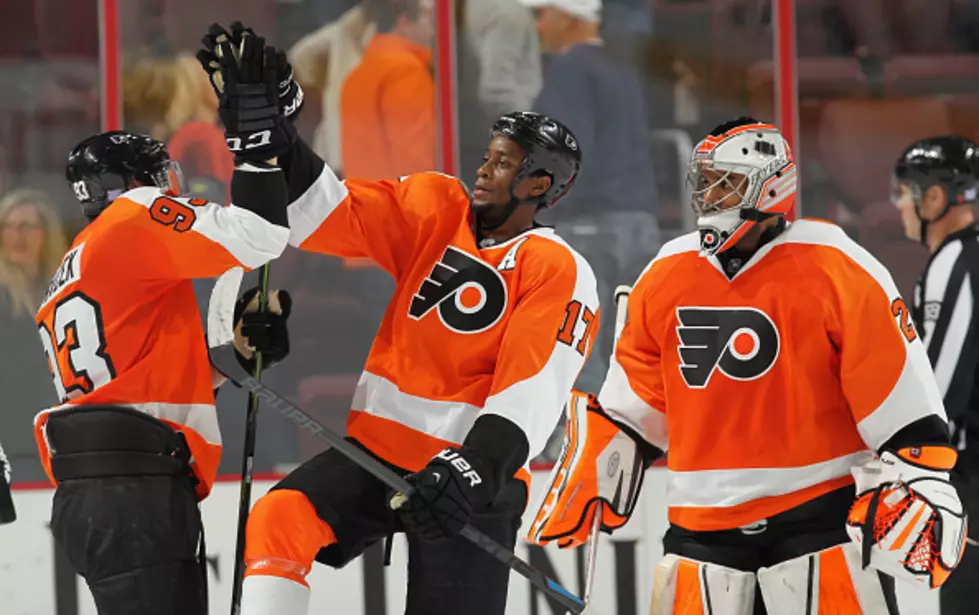 Schenn Lifts Flyers Over Red Wings With a 4-2 Win