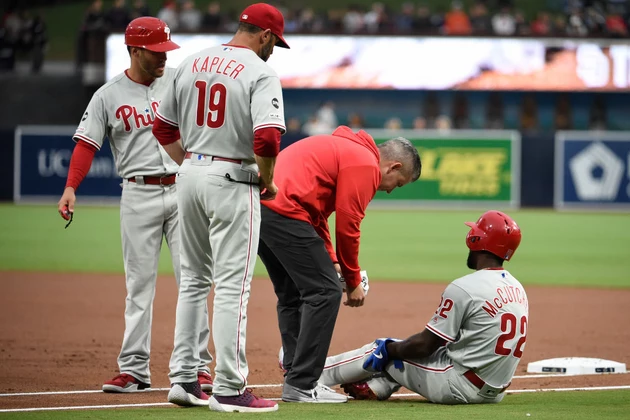 Phillies&#8217; McCutchen Done for Rest of Season With Torn ACL