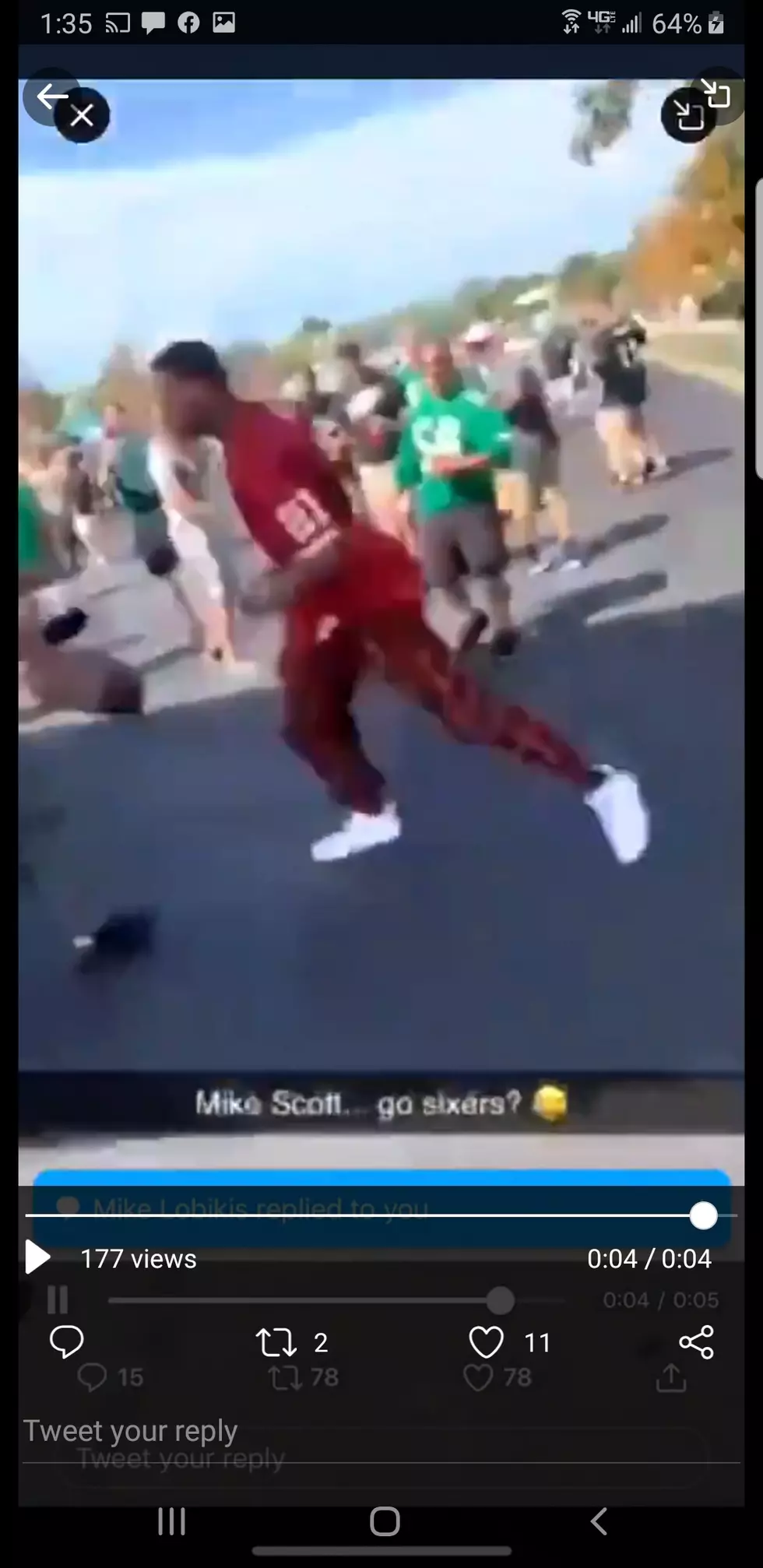 Mike Scott Gets into an Altercation at Eagles Tailgate