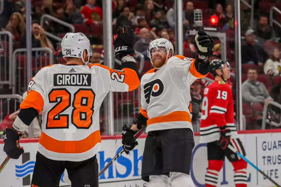 Giroux, JVR Net 1st Goals of Season in Flyers Win Over Hawks