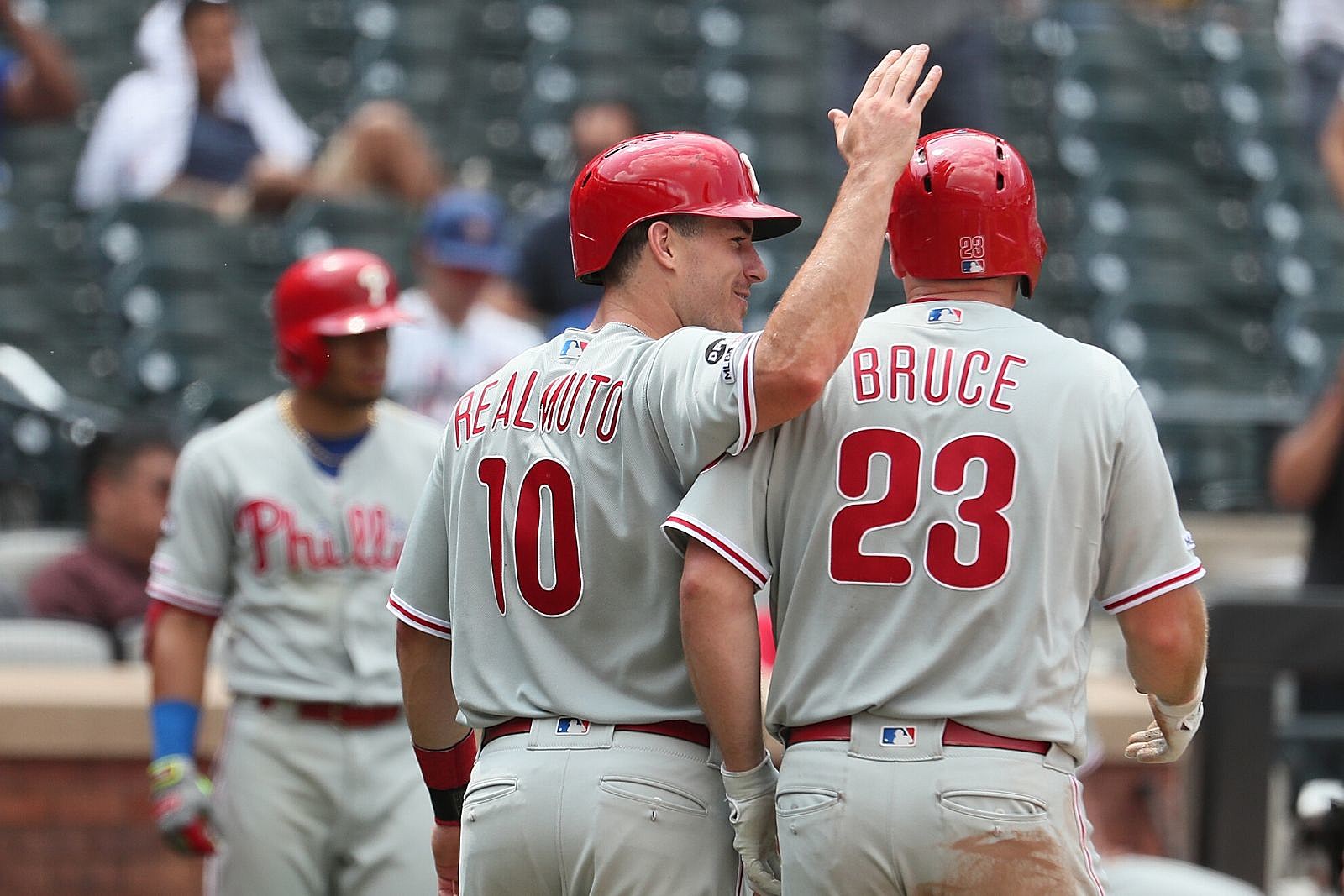 Philadelphia Phillies Steve Carlton Mike Schmidt and Jimmy Rollins