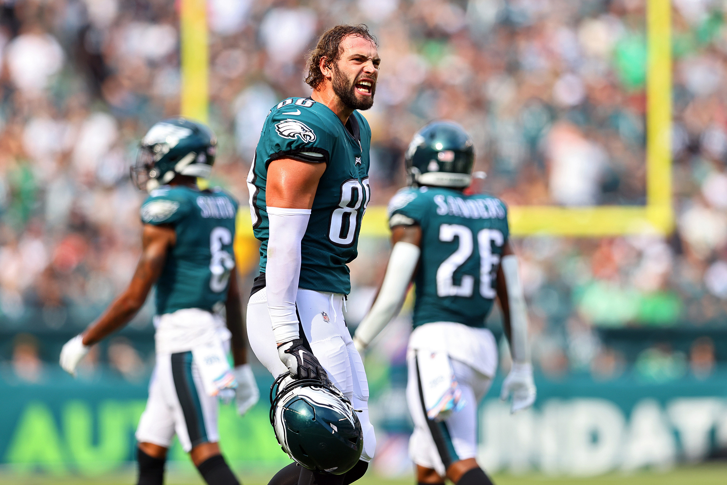 Eagles Tight End Dallas Goedert Ruled Out with Head Injury