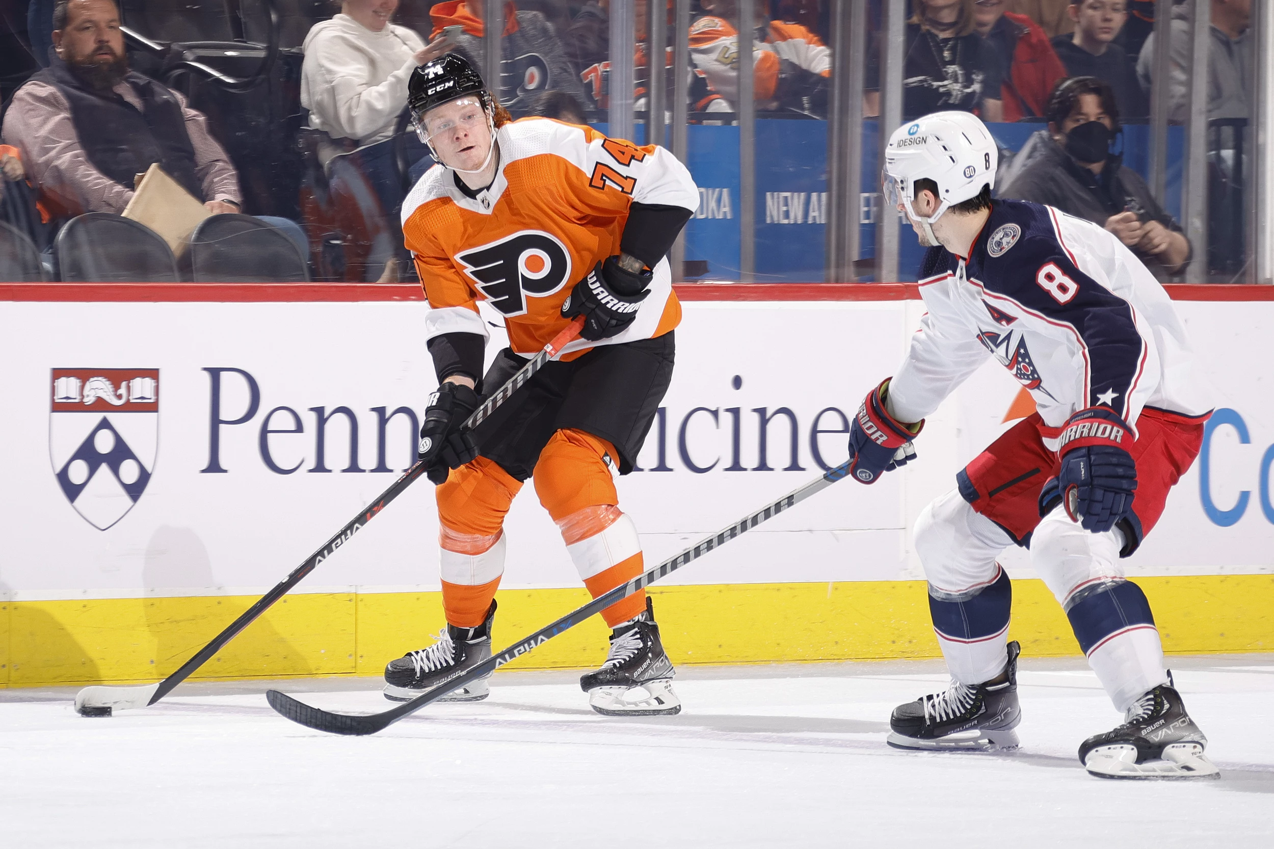 Flyers score 5 goals in 3rd period, beat Blue Jackets 7-4 - The San Diego  Union-Tribune