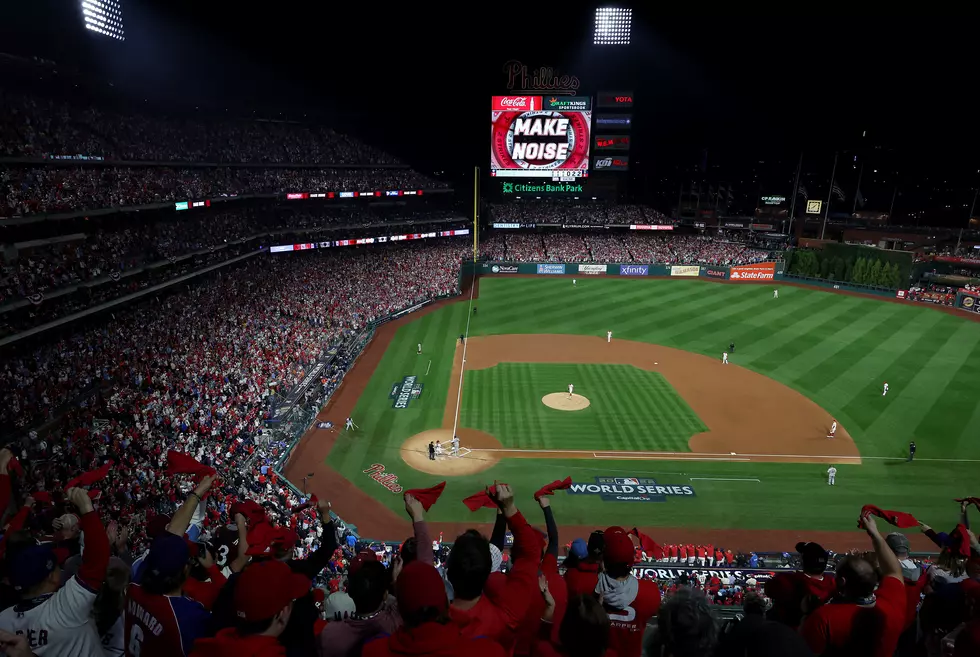 Philadelphia Phillies Fans Cheer Santa Claus at the World Series