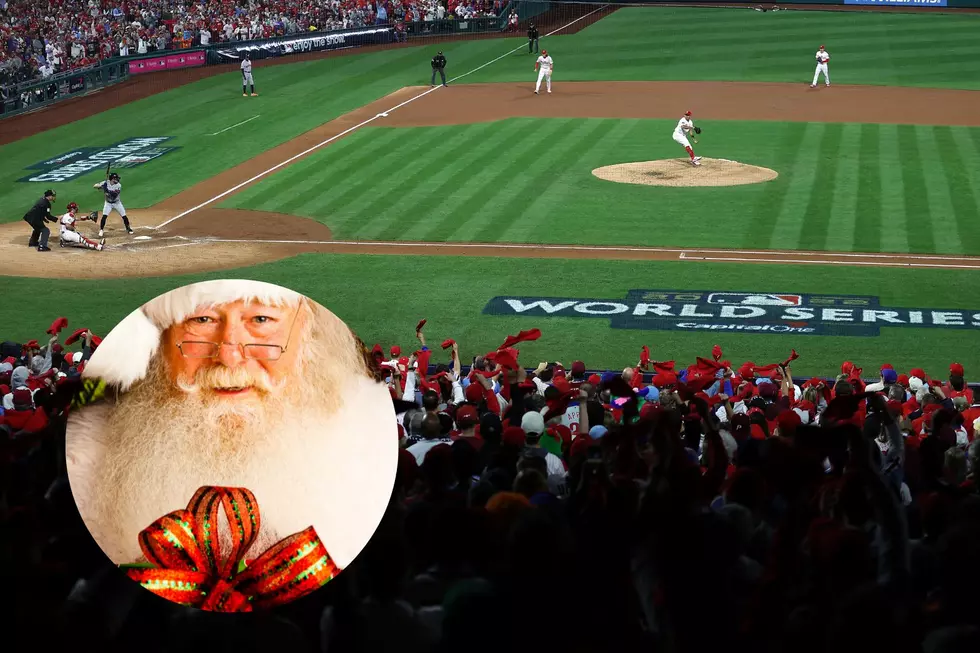 Philadelphia Fans Cheer Santa Claus at the World Series