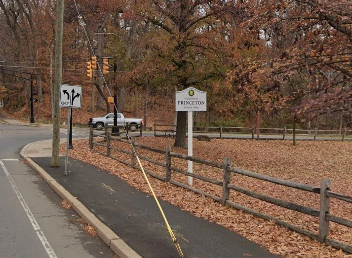 welcome to Princeton, New Jersey sign