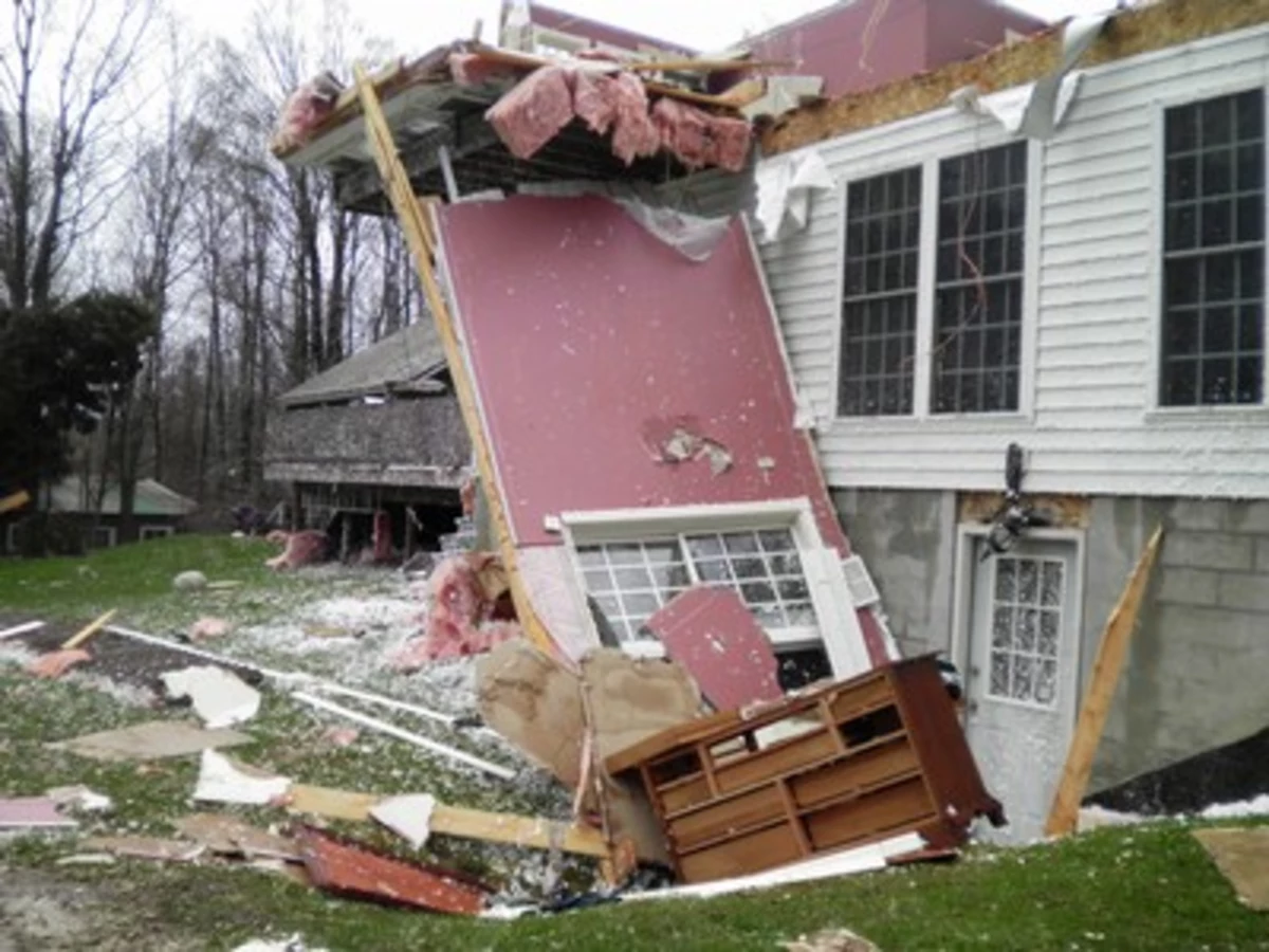 Frankfort Home Leveled by Possible Tornado