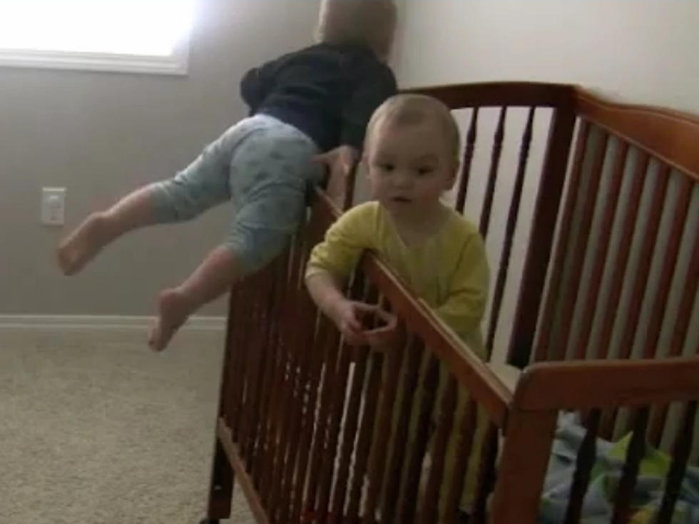 Intrepid Toddler’s Daring Crib Escape Caught on Tape [VIDEO]