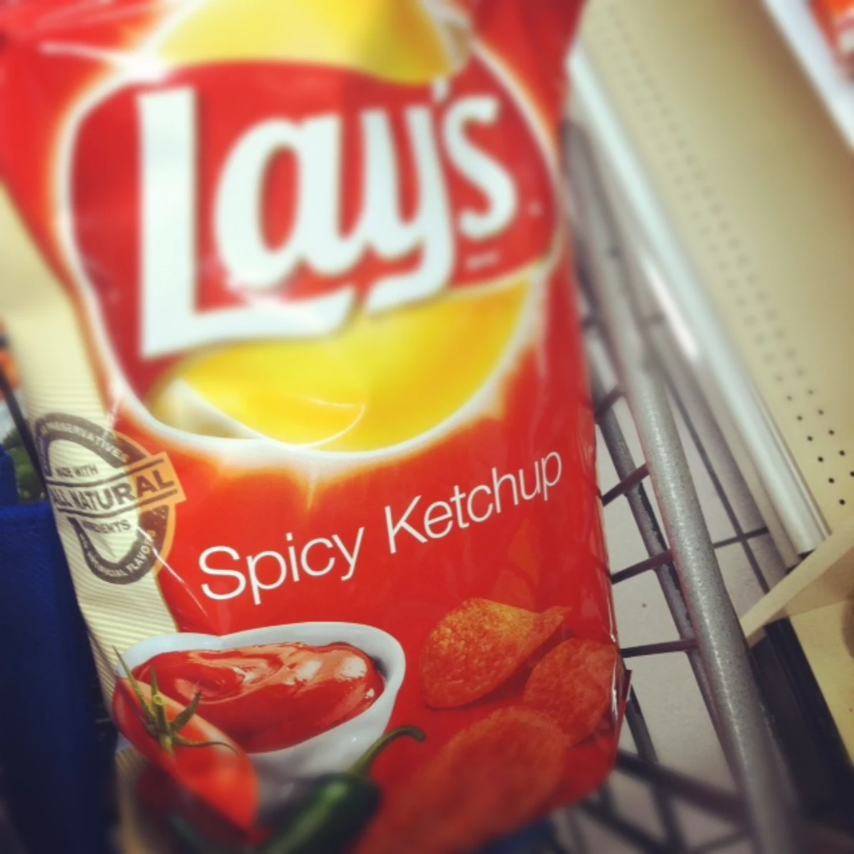 Are Ketchup Flavored Potato Chips Available in the United States? Lays  Introduces Spicy Ketchup Chips