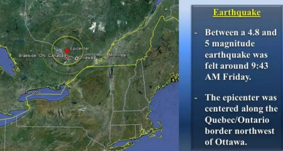 Earthquake Shakes Northern and Central New York