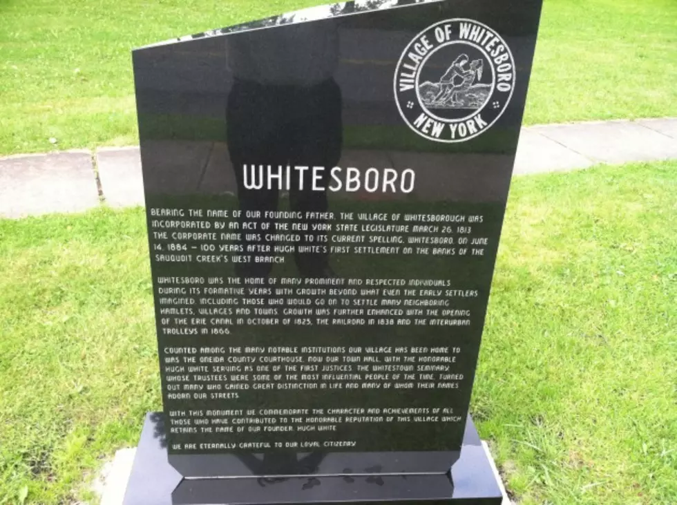 Read the Inscription on the Whitesboro Bicentennial Monument