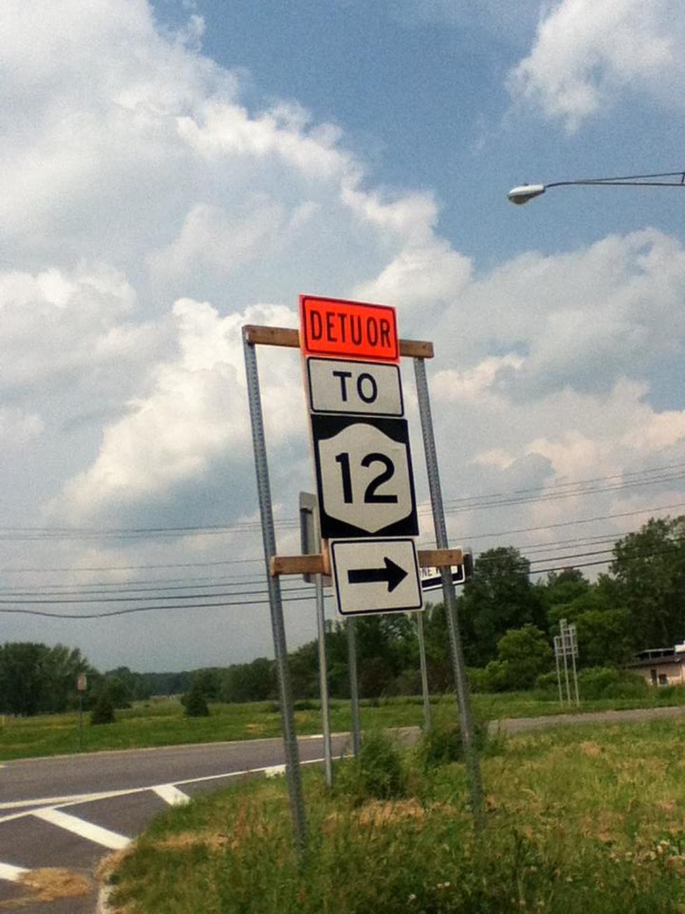 Sign Goof on Route 12 Detour in Marcy [IMAGE]