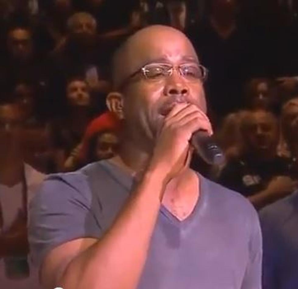 Darius Rucker Sings The National Anthem at The Heat vs. Spurs Game and Kinda Botched It [VIDEO]