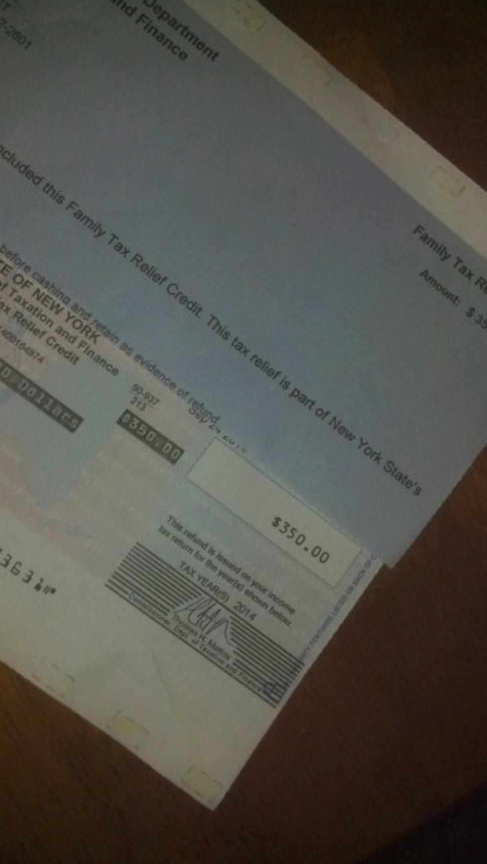 Your New York State Tax Rebate Check May Be In The Mail