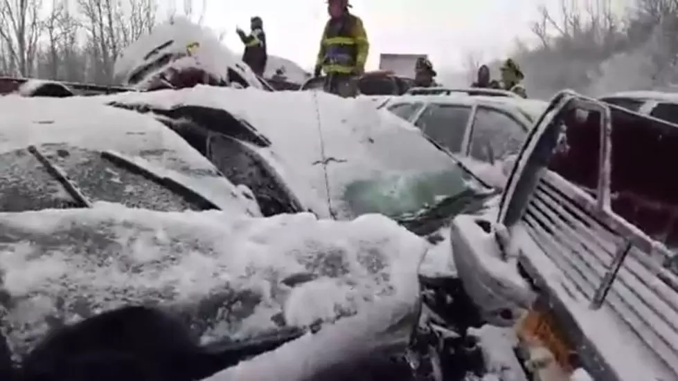 Massive Pile-Up Closes Interstate 81 in Upstate New York Between Syracuse and Watertown [VIDEOS]