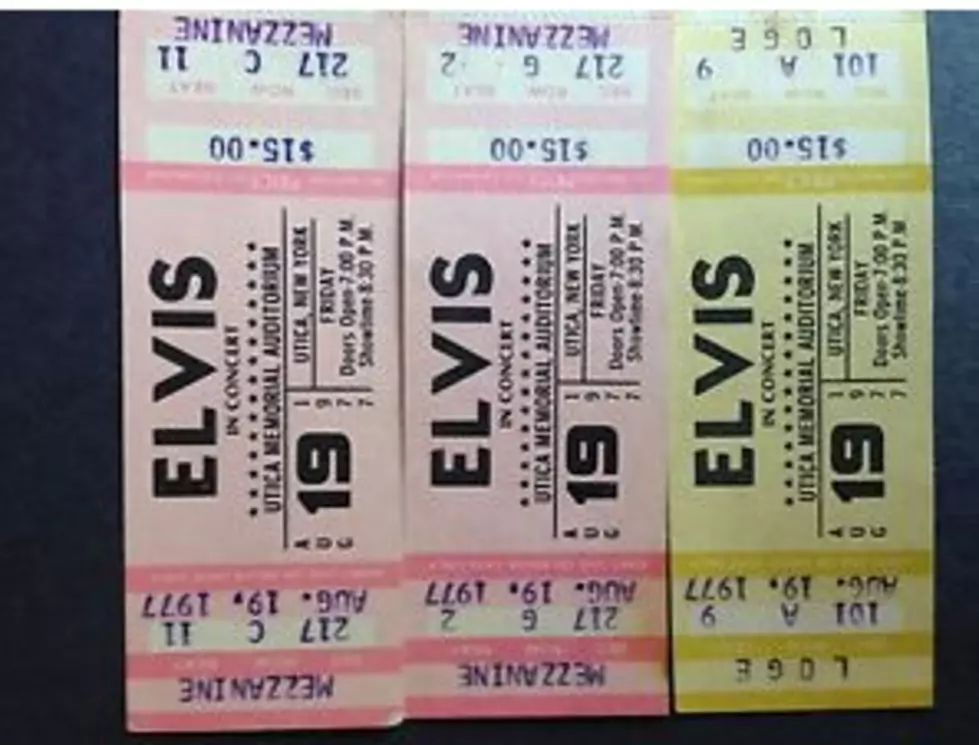 See Mint-Condition Tickets for Elvis Presley at the Utica AUD in 1977 [PHOTO]