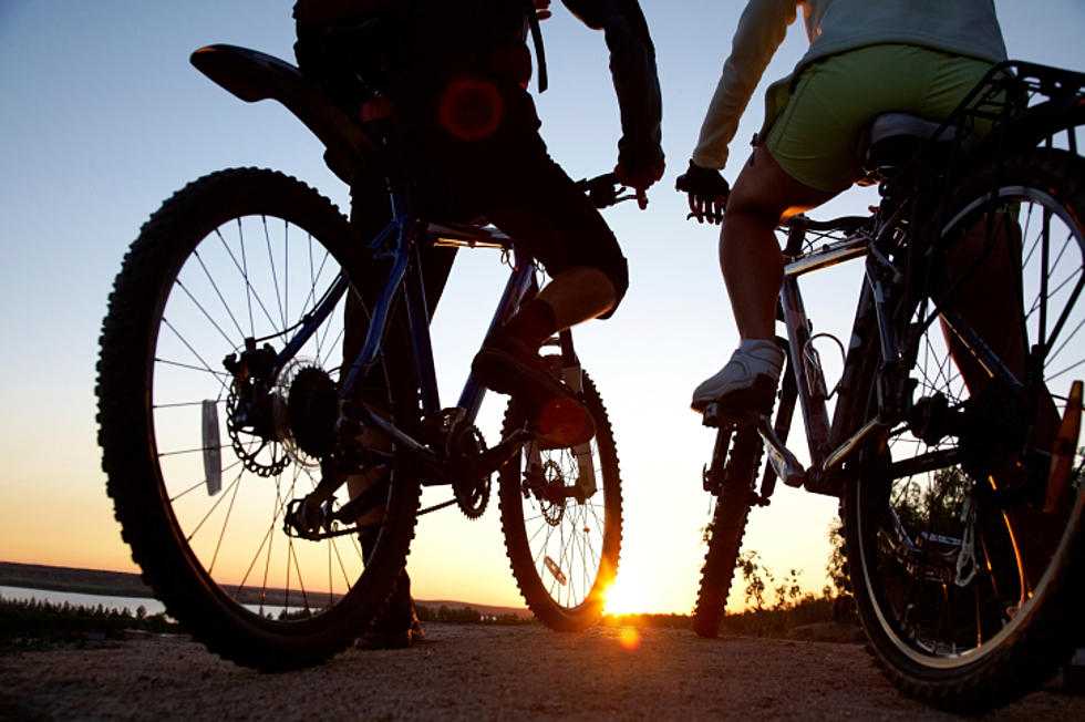 Father and Son Biking From Buffalo to Albany Stop in Central New York