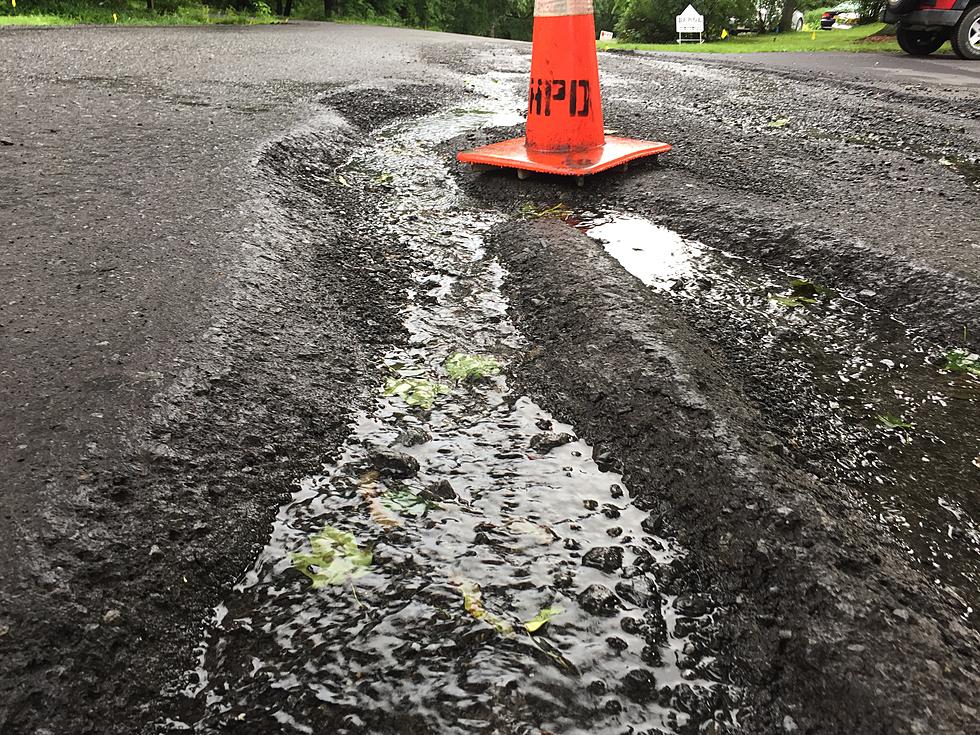 Damaged New Hartford Road