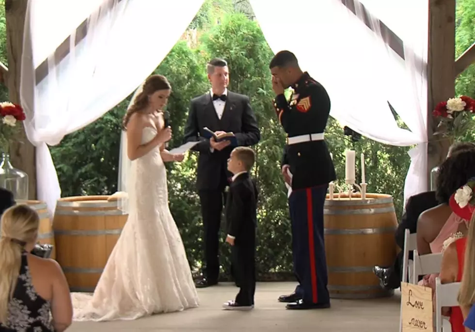 Marine&#8217;s Son Breaks Down in Tears at Dad&#8217;s Wedding