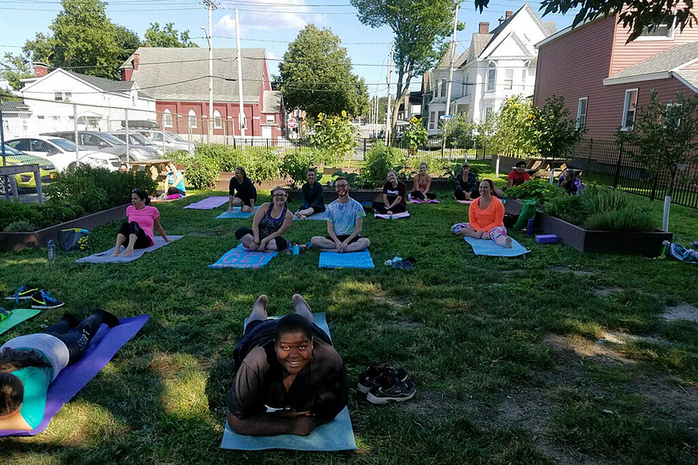 Free Yoga at the Boilermaker Finish Line