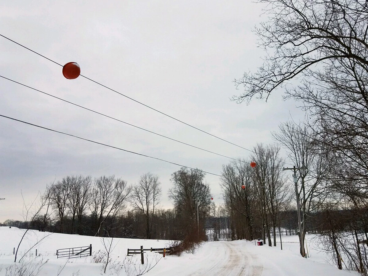 What Are Those Red Balls on Power Lines in CNY?