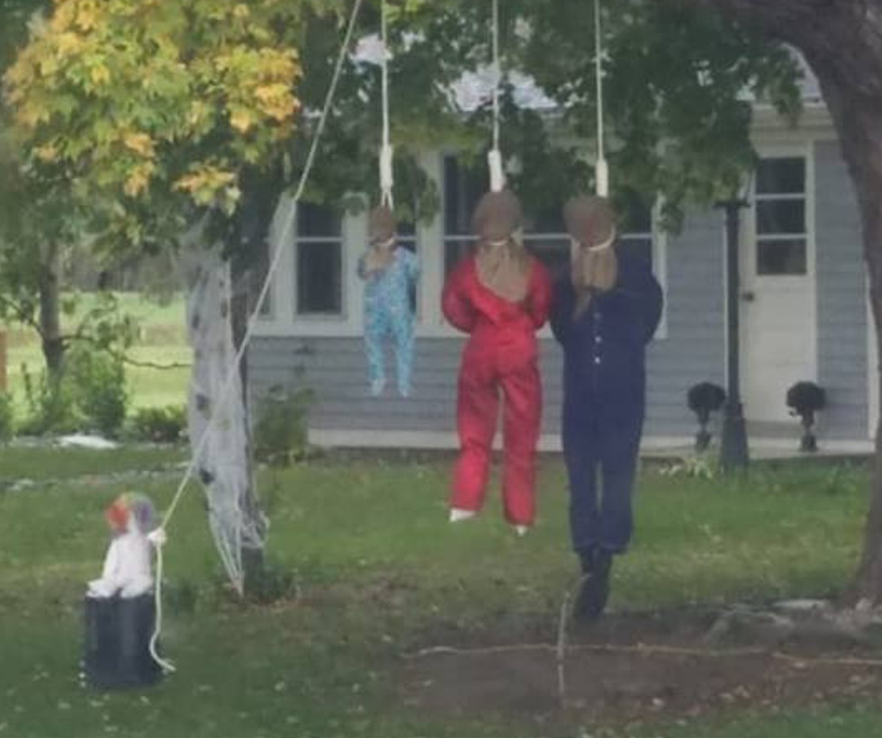 Does This Halloween Decoration in a CNY Yard Go Too Far?