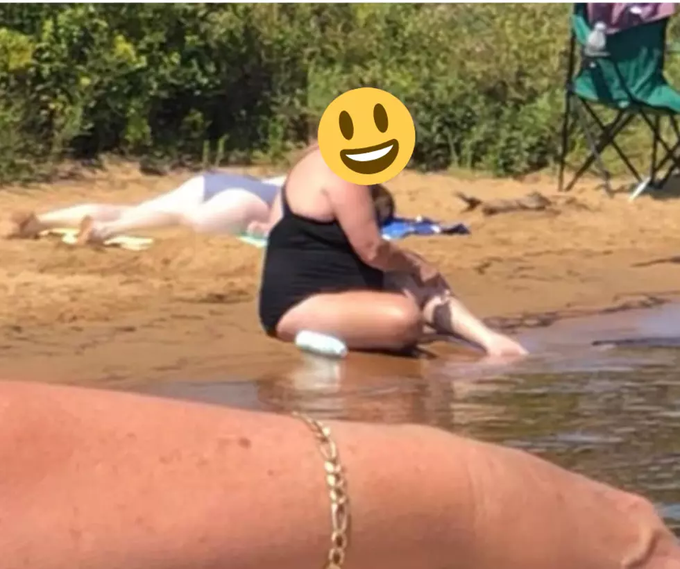 You Won't Believe What This Woman Was Doing on the Beach in Inlet