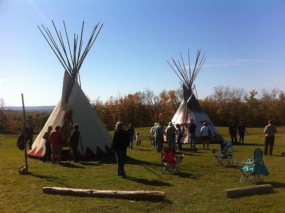 Camp With Wolves and Stay In Tepees at Central NY Nature Center