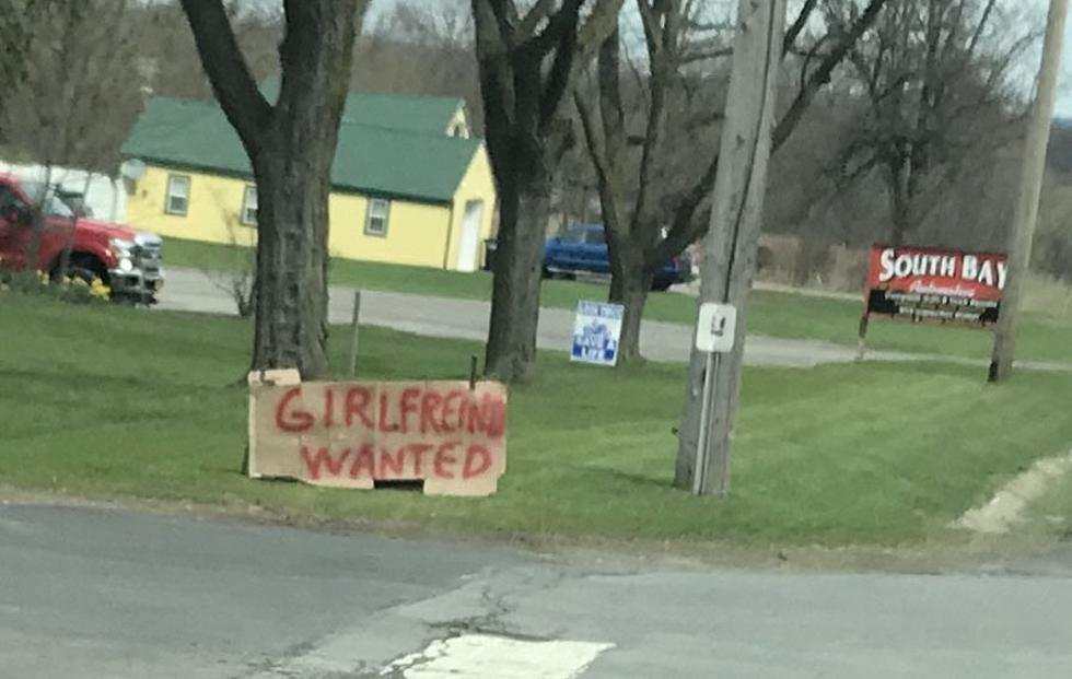 Mystery Canastota Man Posts Giant Sign Looking for Girlfriend