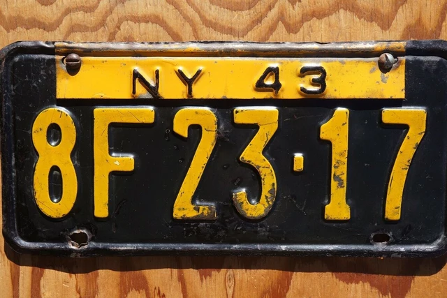 New York State License Plates Over 100 Years
