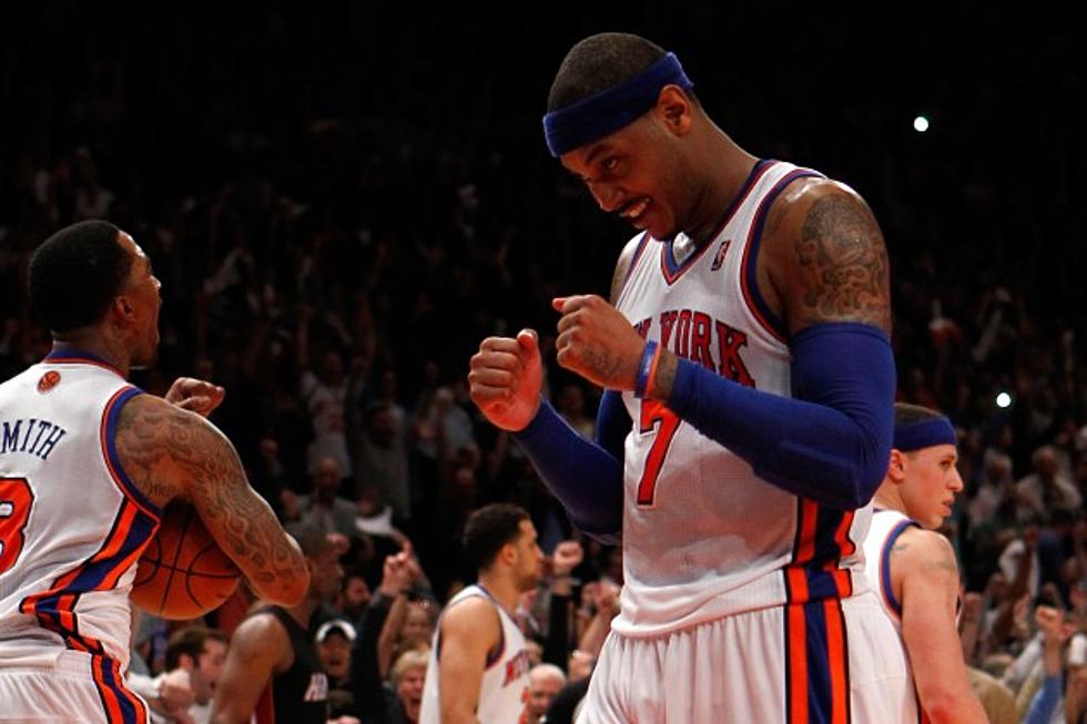 Anthony Scores 41, Knicks Get A Game vs. Heat