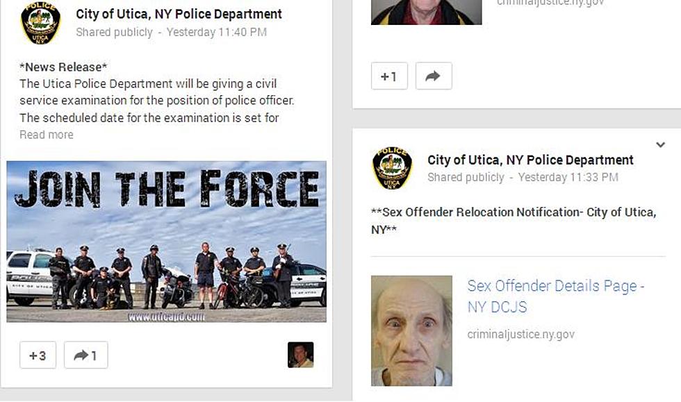 The Utica Police Department Joins Google+