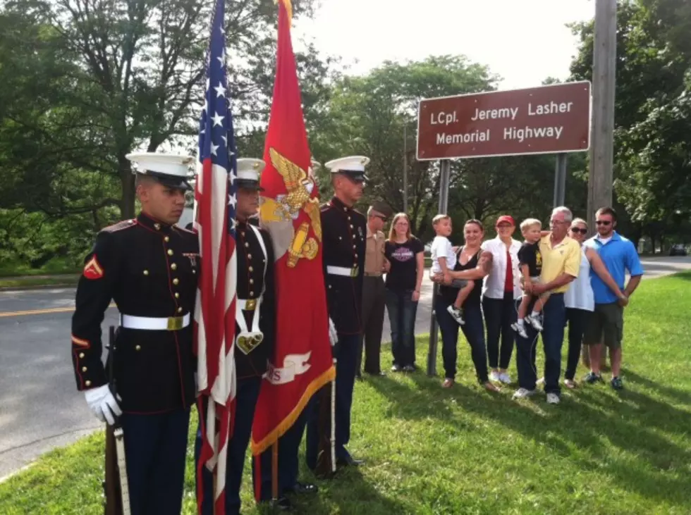Lance Cpl. Jeremy Lasher Memorial Highway Unveiled