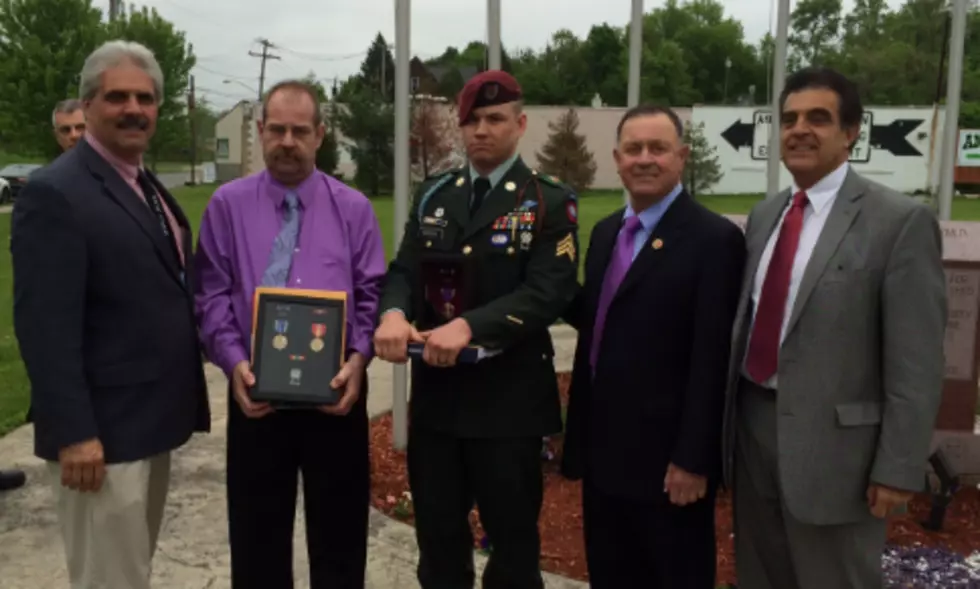 [VIDEO] Two Local Soldiers Receive Long Awaited Service Medals