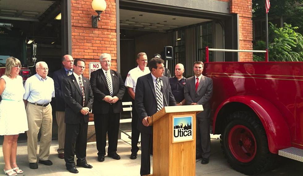 [VIDEO] Restored Truck Presented To Utica Fire Department