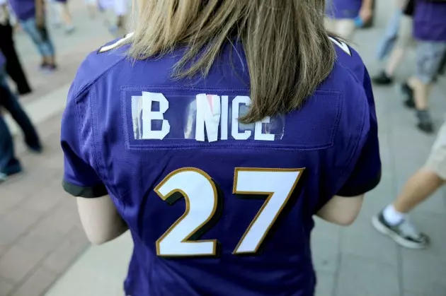 Some Ravens Fans Wear Ray Rice Jerseys To Thursday's Game