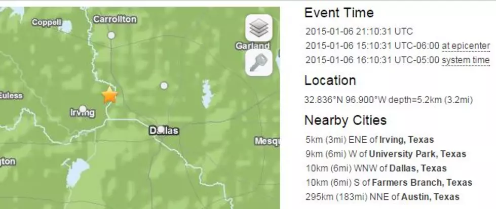 Nine Texas Quakes