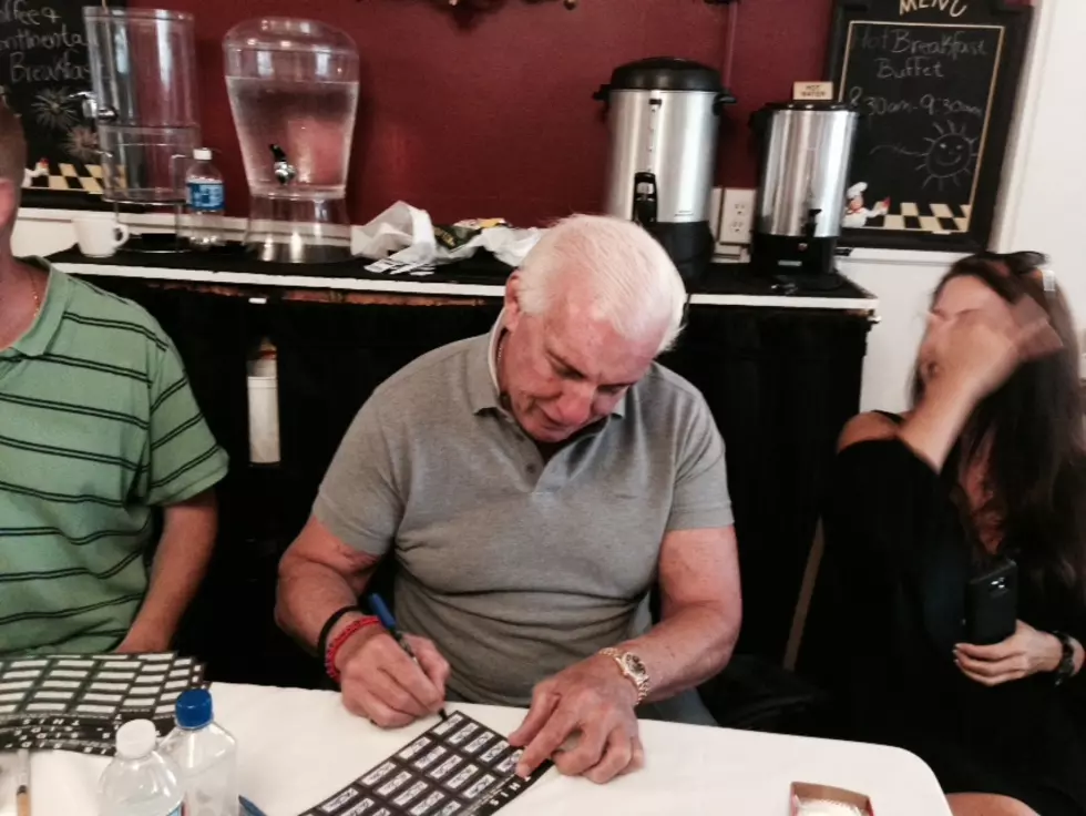 Professional wrestler Nature Boy Ric Flair in Cooperstown, NY July 25, 2015 (Photos by Don Liable for WIBX)