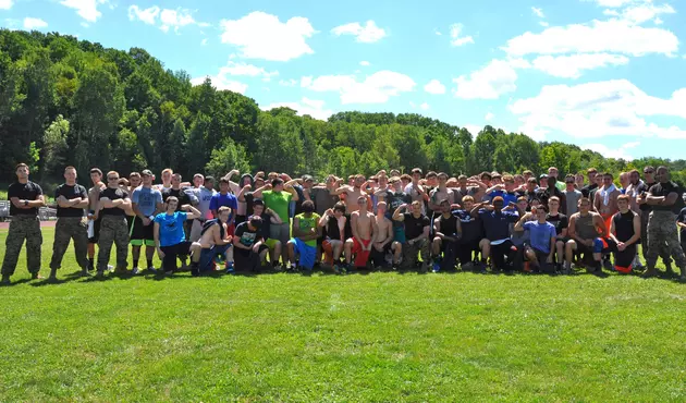 U.S. Marines Take Over CVA Thunder Football Practice