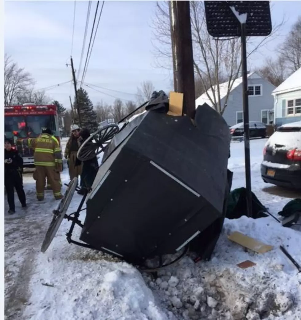 Amish Buggy Hits Utility Pole In Deerfield