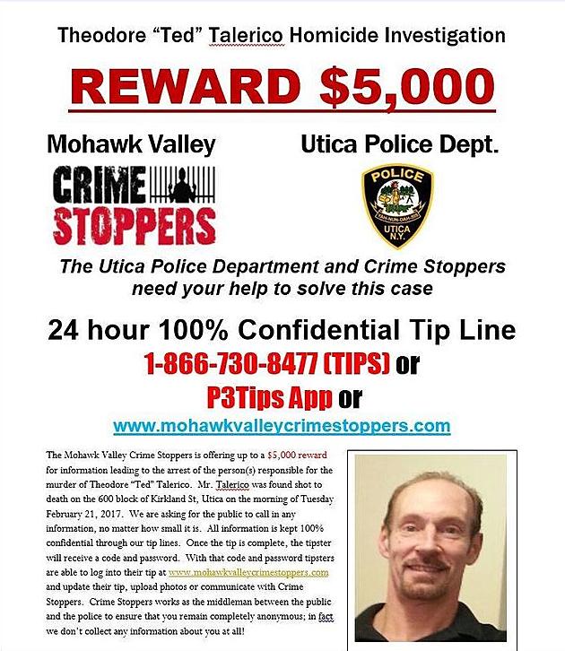Reward Offered In Utica&#8217;s Latest Homicide
