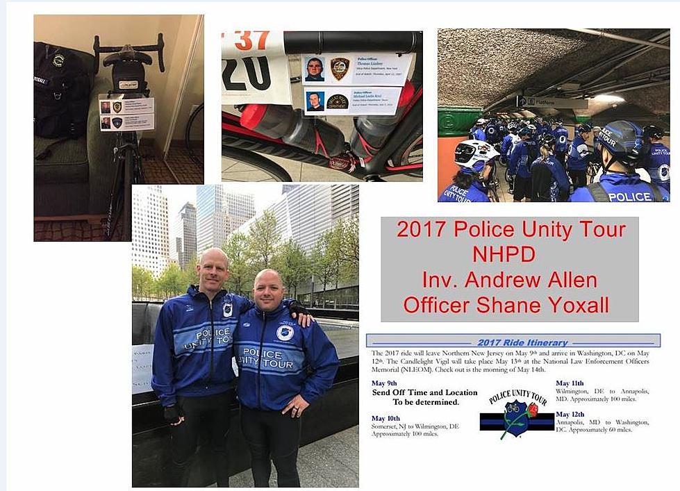 New Hartford Police Officers Taking Part In 2017 Police Unity Tour