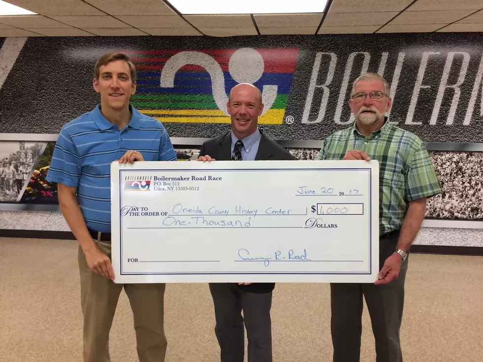 Boilermaker Presents Check To Oneida County History Center