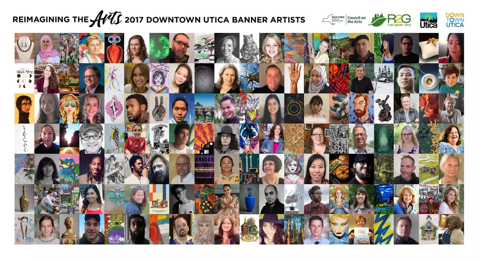Utica Artwork Featured On Downtown Banners